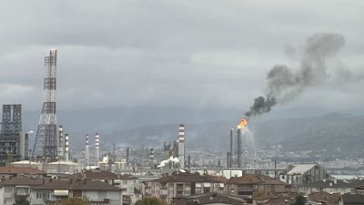 Kocaeli'nin Körfez ilçesinde bulunan rafineri tesisinde meydana gelen yangınla ilgili