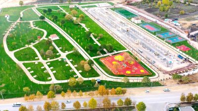 Başiskele'ye inşa edilen Seymen Millet Bahçesi'nde ilerleme oranı yüzde 98'e
