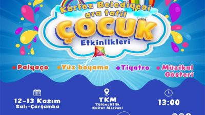 Körfez Belediyesi, haftaya başlayacak ara tatilde çocuklar için çeşitli etkinlikler