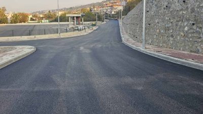 Büyükşehir’in Karamürsel Dereköy Mahallesinde yapımı süren yeni otobüs terminalinde çevre