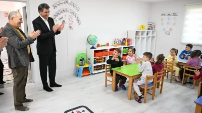 Kartepe'de Kubilay İlk ve Ortaokulu'nda yapımı tamamlanan ana sınıfı hizmete