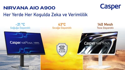 STD 810H sertifikasına sahip Türkiye’deki ilk bilgisayar olan AIO A900,