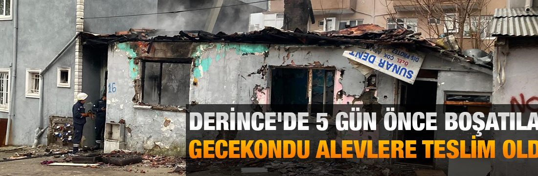 Kocaeli'nin Derince ilçesinde kat karşılığı müteahhide verilen ve 5 gün