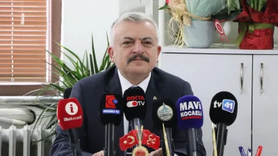 MHP Kocaeli İl Başkanı Tuncay Batı, bugün il binasında basın