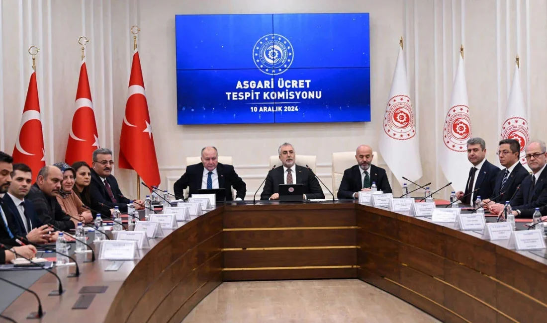 Asgari Ücret Tespit Komisyonu'nun, 2025'te geçerli olacak asgari ücreti belirleme