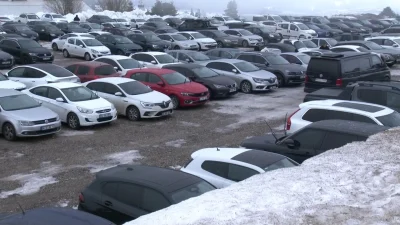 Türkiye'nin en önemli kış turizm merkezlerinden biri olan Uludağ'da otopark