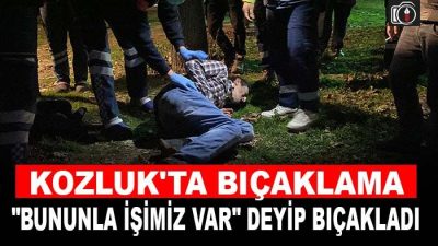 İzmit Kozluk Mahallesi’nde bankta alkol alan iki arkadaşın yanına gelen