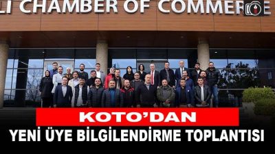 KOTO, yeni kayıt olan üyelerine Oda’nın faaliyet ve hizmetleri hakkında