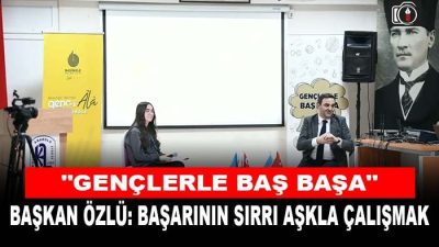 Başiskele Belediye Başkanı Yasin Özlü “Gençlerle Baş Başa” programı kapsamında