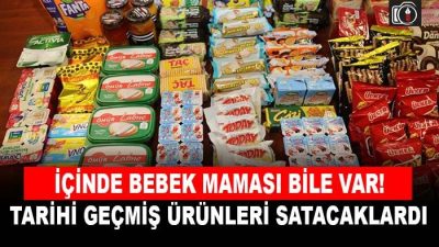 Gölcük’te marketlere yapılan denetimlerde, son kullanma tarihi geçmiş çok sayıda