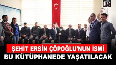 Körfez Halk Eğitim Merkezi içerisinde, Şehit Ersin Çöpoğlu’nun adının verildiği