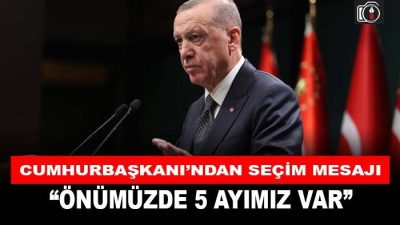 Cumhurbaşkanı Recep Tayyip Erdoğan’dan seçimlerle ilgili yeni bir açıklama geldi