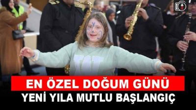Yeni yılın ilk günlerinde özel çocuklar ortak doğum günü programında