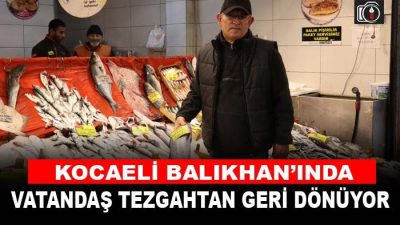 Kocaeli’de balık denilince akla gelen vatandaşın uğrak yeri Balıkhan’ında alım