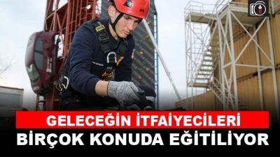 Kocaeli Büyükşehir Belediyesi İtfaiye Daire Başkanlığı bünyesinde staj yapan itfaiyecilere