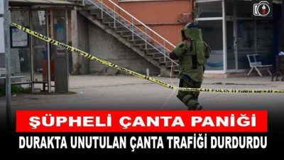 Başiskele’de şüpheli çanta paniği yaşandı. Otobüs durağında unutulan sırt çantası