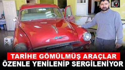 Çocukluğundan beri sanayide olan Uğur Şenel, klasik arabaları hurda iken