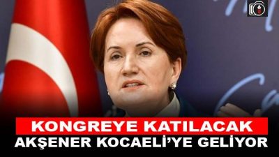 İYİ Parti Genel Başkanı Meral Akşener 15 Ocak Pazar günü