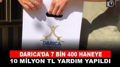 Darıca’da 10 milyonluk yardım | Darıca Belediyesi 2022 yılında ayni,