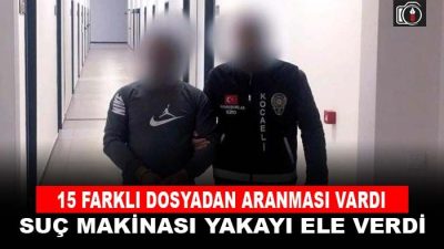 Kocaeli’de suç makinası yakayı ele verdi | 14 yıl 3