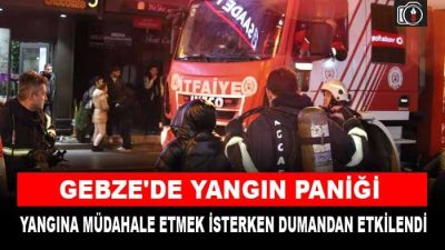 Gebze’de yangın paniği. Boş dairede çıkan yangın paniğe sebep olduYangına