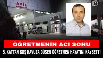 Kocaeli’de Faruk öğretmenin feci ölümü. Binanın 5’inci katından zemindeki boş