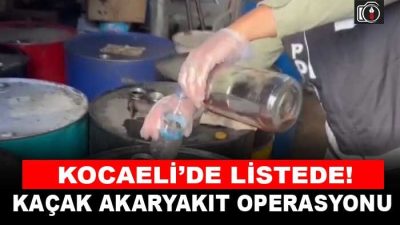 Kocaeli’de kaçak akaryakıt operasyonu | İstanbul merkezli düzenlenen operasyon Kocaeli