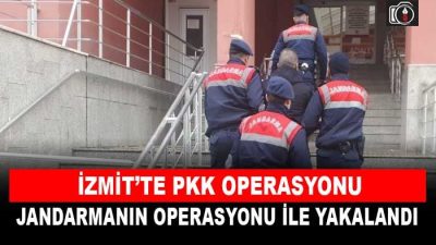 Kocaeli’de PKK operasyonu Kocaeli’de PKK/YPG terör örgütü üyesi olduğu tespit