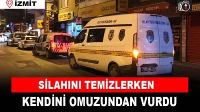 İzmit’te silahını temizleyen şahıs kendini vurdu. Arkadaşıyla beraber vakit geçirdiği