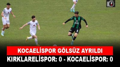 Kırklarelispor: 0 – Kocaelispor: 0 TFF 2. Lig Kırmızı Grup