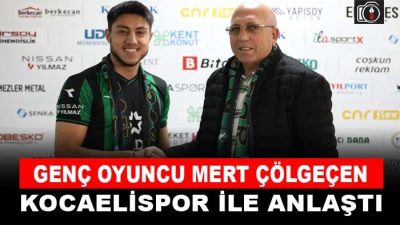 Mert Çölgeçen Kocaelispor’da | Kocaelispor, 21 yaşındaki orta saha oyuncusu