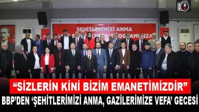 Av. Kaan Şengil, “Sizlerin kini bizim emanetimizdir” | BBP Kartepe