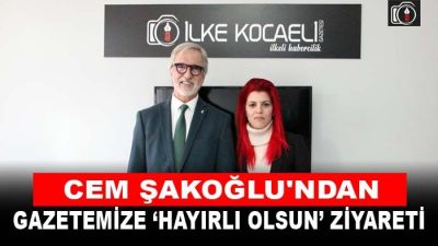 Cem Şakoğlu’ndan gazetemize ziyaret | İzmit Belediyesi Basın Danışmanı Cem