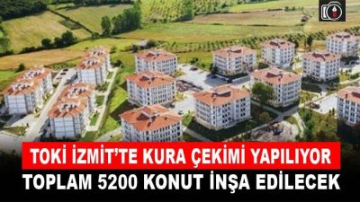 TOKİ İzmit’te kura çekimi yapılıyor | TOKİ tarafından yürütülen, “Cumhuriyet