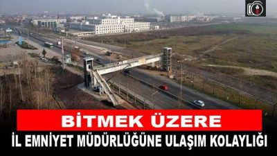 İl Emniyet Müdürlüğü üstgeçidi tamamlanıyor | Kocaeli Büyükşehir Belediyesi tarafından