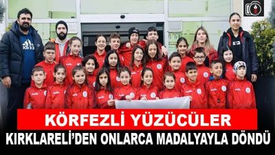 Körfezli yüzücüler Kırklareli’den madalyalarla döndü | Kırklareli’de düzenlenen baraj geçme