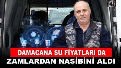 Damacana su fiyatları da zamlardan nasibini aldı | Yılbaşından önce