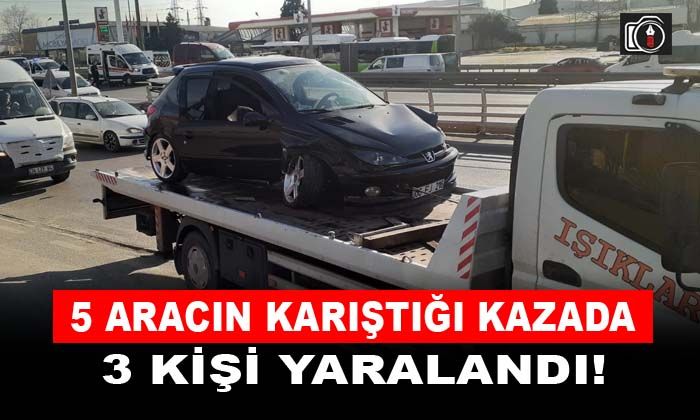Gebze’de 5 araç kazaya karıştı | Gebze’de D-100 karayolu İstanbul
