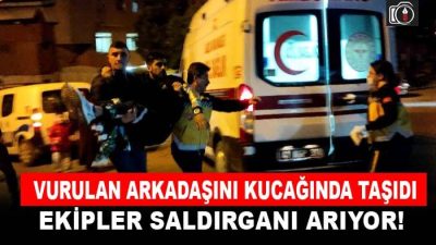 İzmit’te vurulan arkadaşını kucağında taşıdı | İzmit’te işyerinde silahlı saldırıya