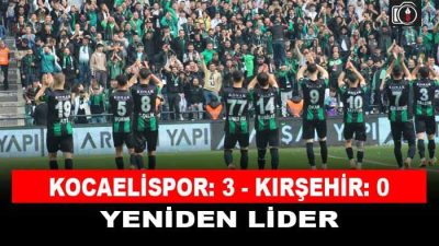 Kocaelispor: 3 – Kırşehir: 0  TFF 2. Lig Kırmızı