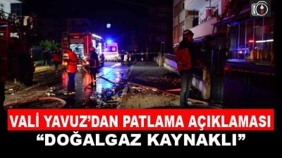Kocaeli Valisinden patlama açıklaması. Kocaeli Valisi Seddar Yavuz, Gölcük’te meydana