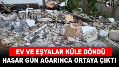 Gölcük’te meydana gelen patlamada hasar büyük | Gölcük’te dün akşam