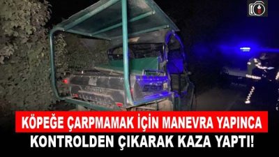 Kartepe’de kaza: 4 yaralı | Kartepe’de önüne çıkan köpeğe çarpmamak