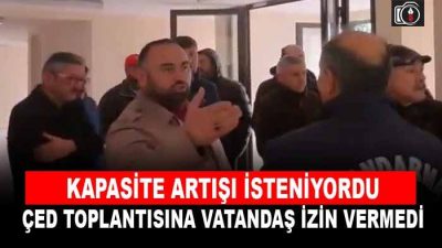 ÇED toplantısına vatandaş izin vermedi. Dilovası ve Körfez ilçelerinde yapılması