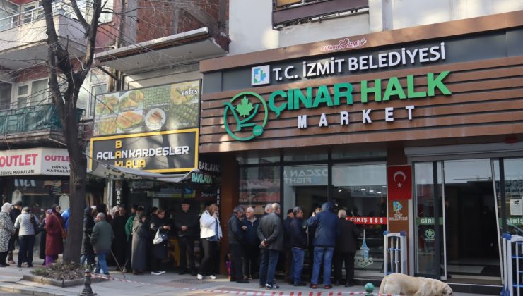 İzmit Belediyesi'nin Halk Et Projesi, Yenişehir Mahallesi şubesi ileri bir