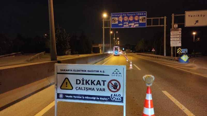 SEDAŞ, Kocaeli'nin Başiskele, Gölcük ve Karamürsel ilçelerinde, D-130 kara yolu