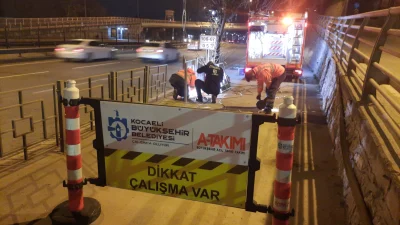 Büyükşehir, yaya güvenliğini artırmaya yönelik gece geç saatlere kadar süren