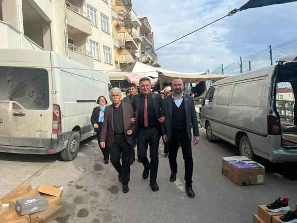  İYİ Parti Kocaeli Milletvekili Aday Adayı Şanbaz Yıldız, Hereke'yi ziyaret