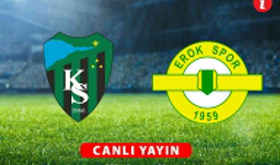 Şampiyon Kocaelispor, ligin 35. haftasında Esenler Erokspor'a konuk oluyor.