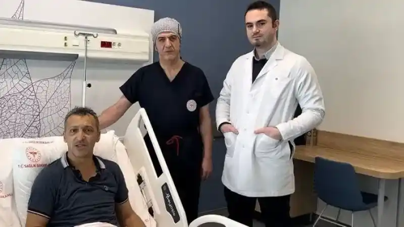 Rahatsızlığı nedeniyle Erzincan’dan Kocaeli Şehir Hastanesine gelen Alim Korkmaz, yapılan